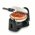 Ceramic Nonstick Flip Belgian Waffle Maker - Cream Satin