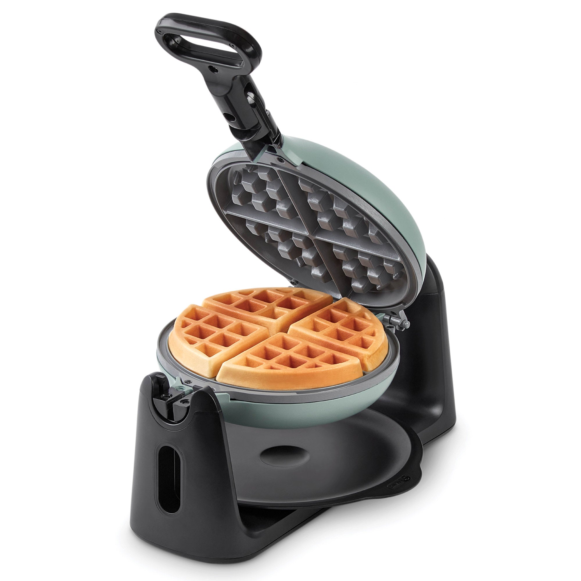 Ceramic Nonstick Flip Belgian Waffle Maker - Sage