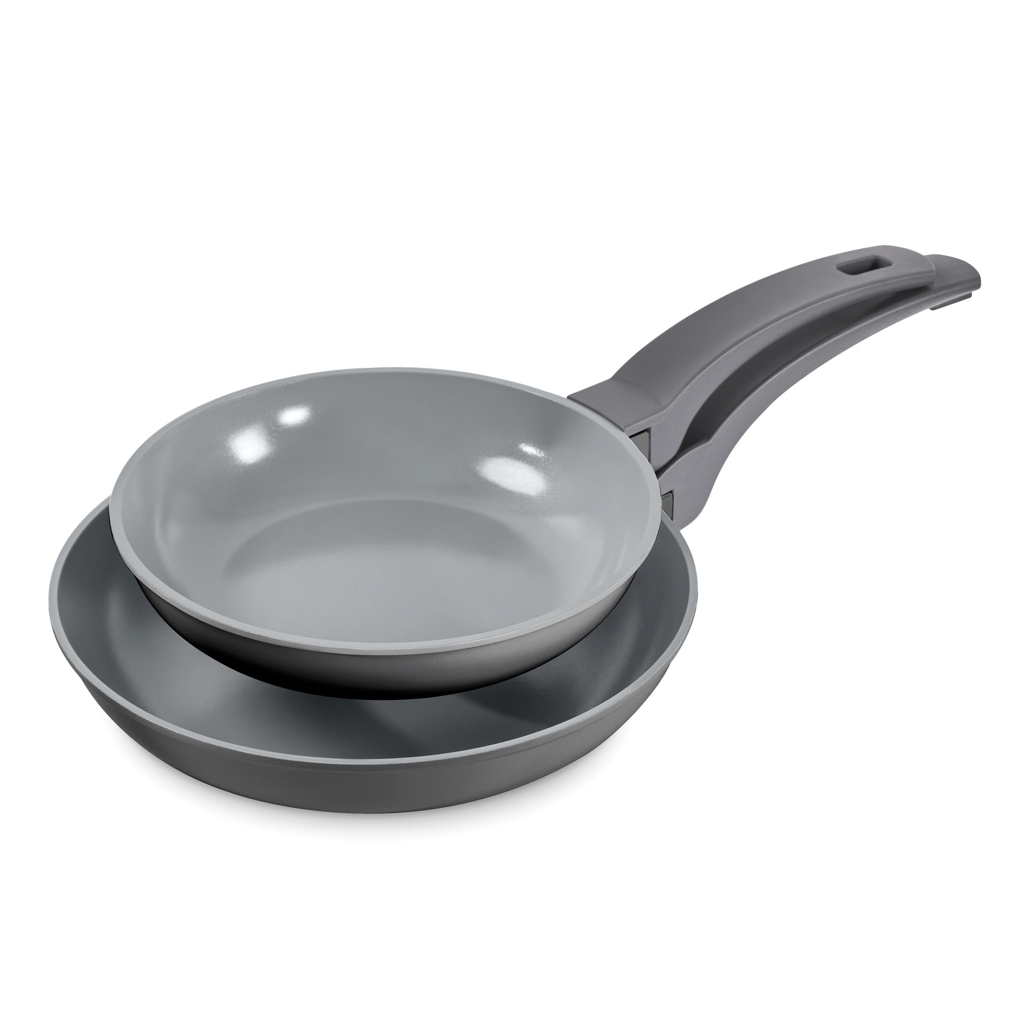 SmartStore™ Ceramic Cookware - Nesting Fry Pans, Forged Iron