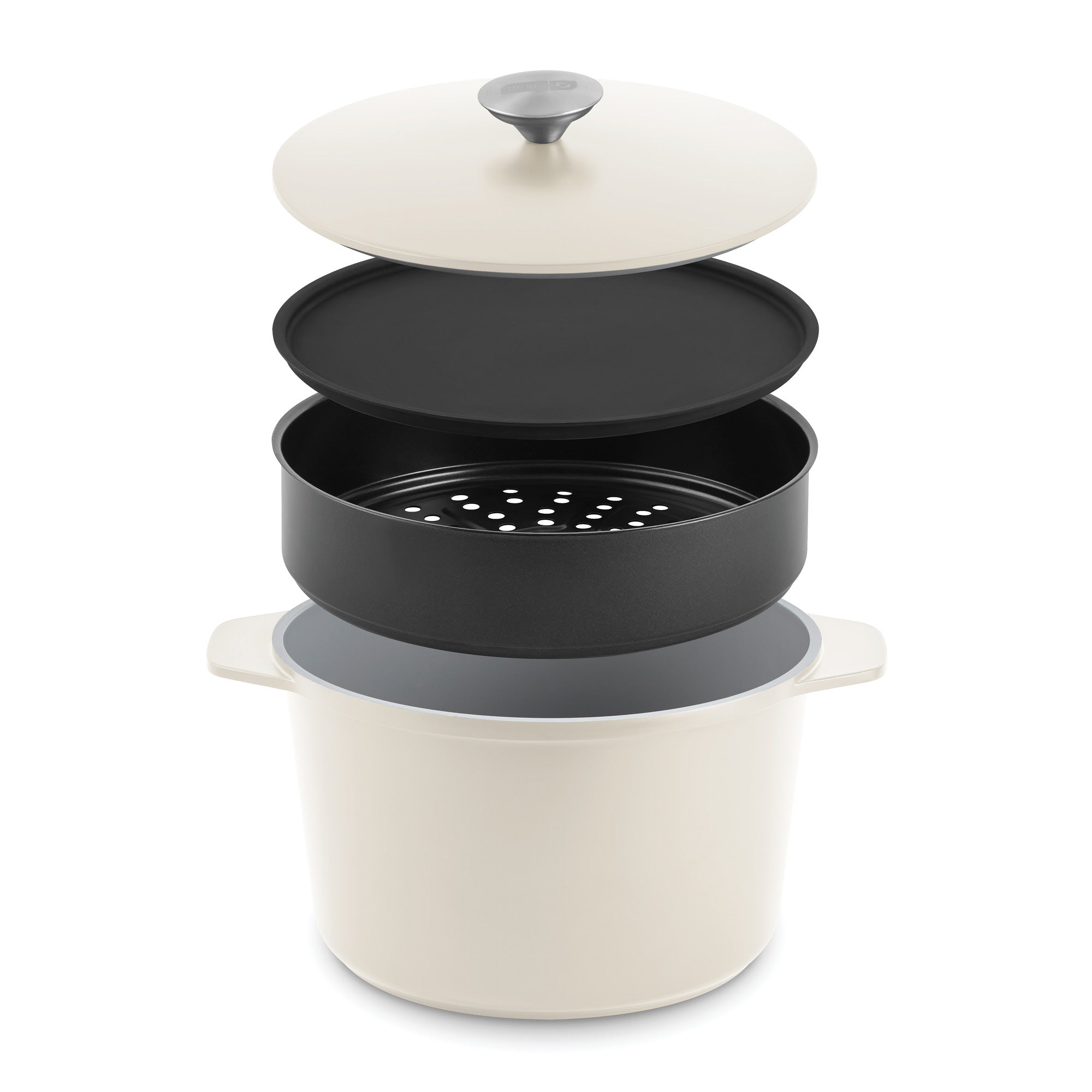 SmartStore™ 5.8qt MultiPot + Steamer Set - 5.8qt MultiPot + Steamer, Cream