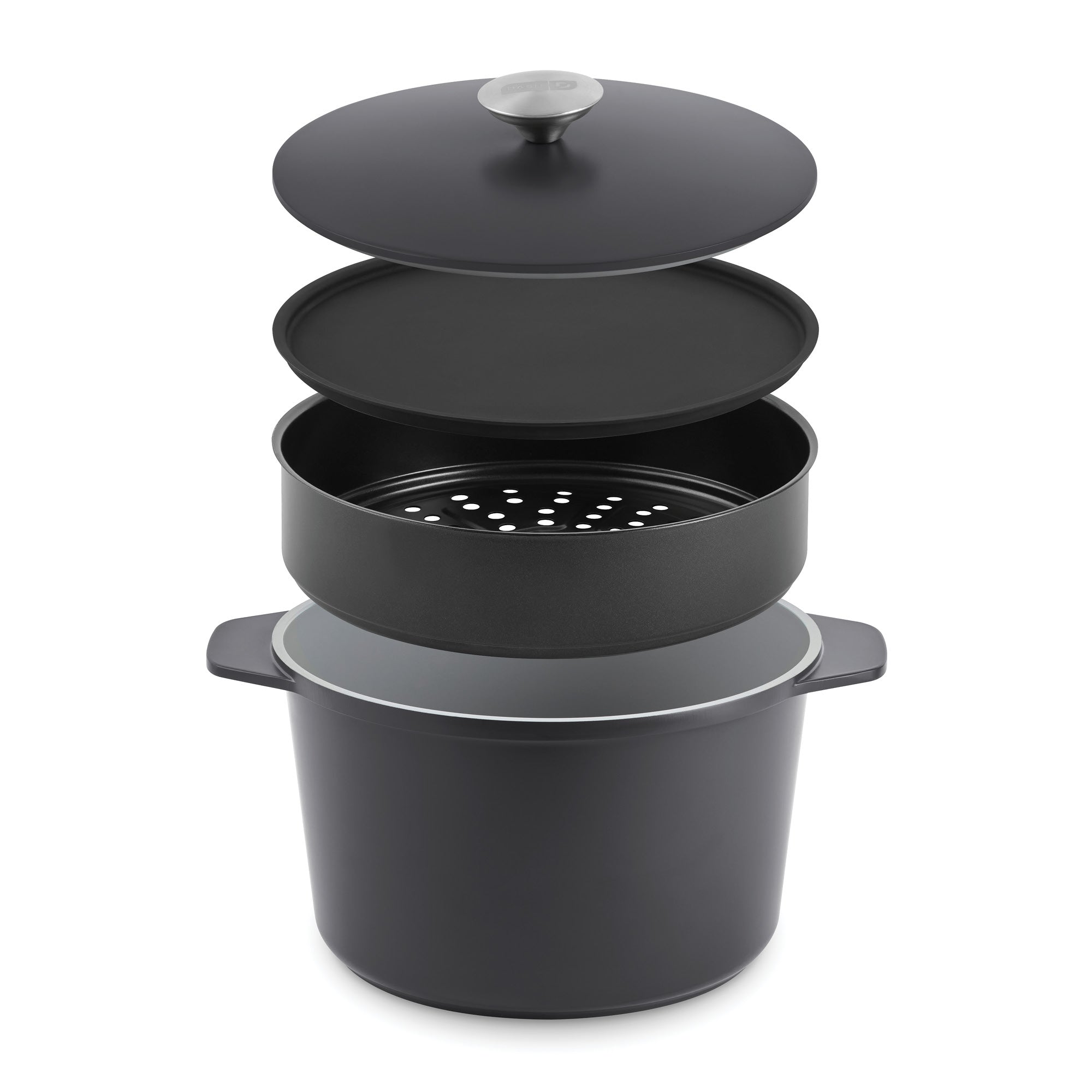 SmartStore™ Ceramic Cookware - 5.8qt MultiPot + Steamer, Forged Iron