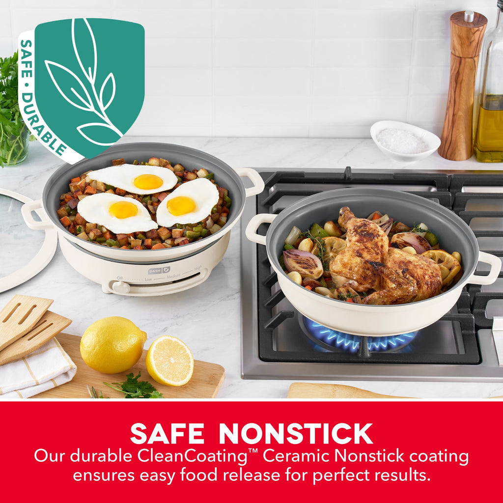 Stacks Ceramic Cookware Set with Electric Burner