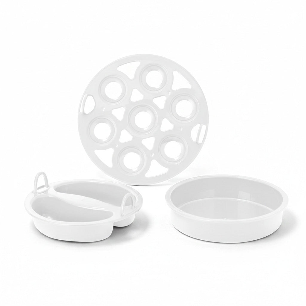 Rapid Egg Cooker Tray Set - White