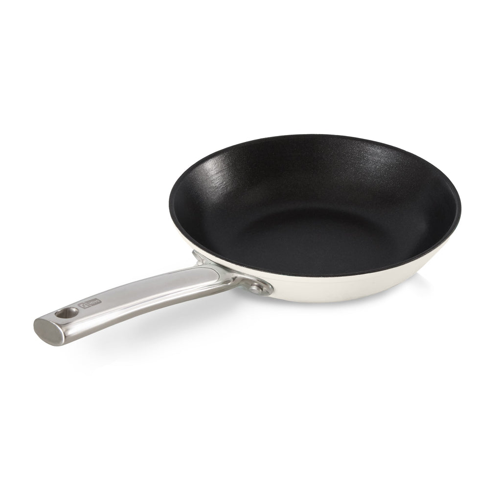 Lightweight Cast Iron Nonstick Pans - 8", Cream