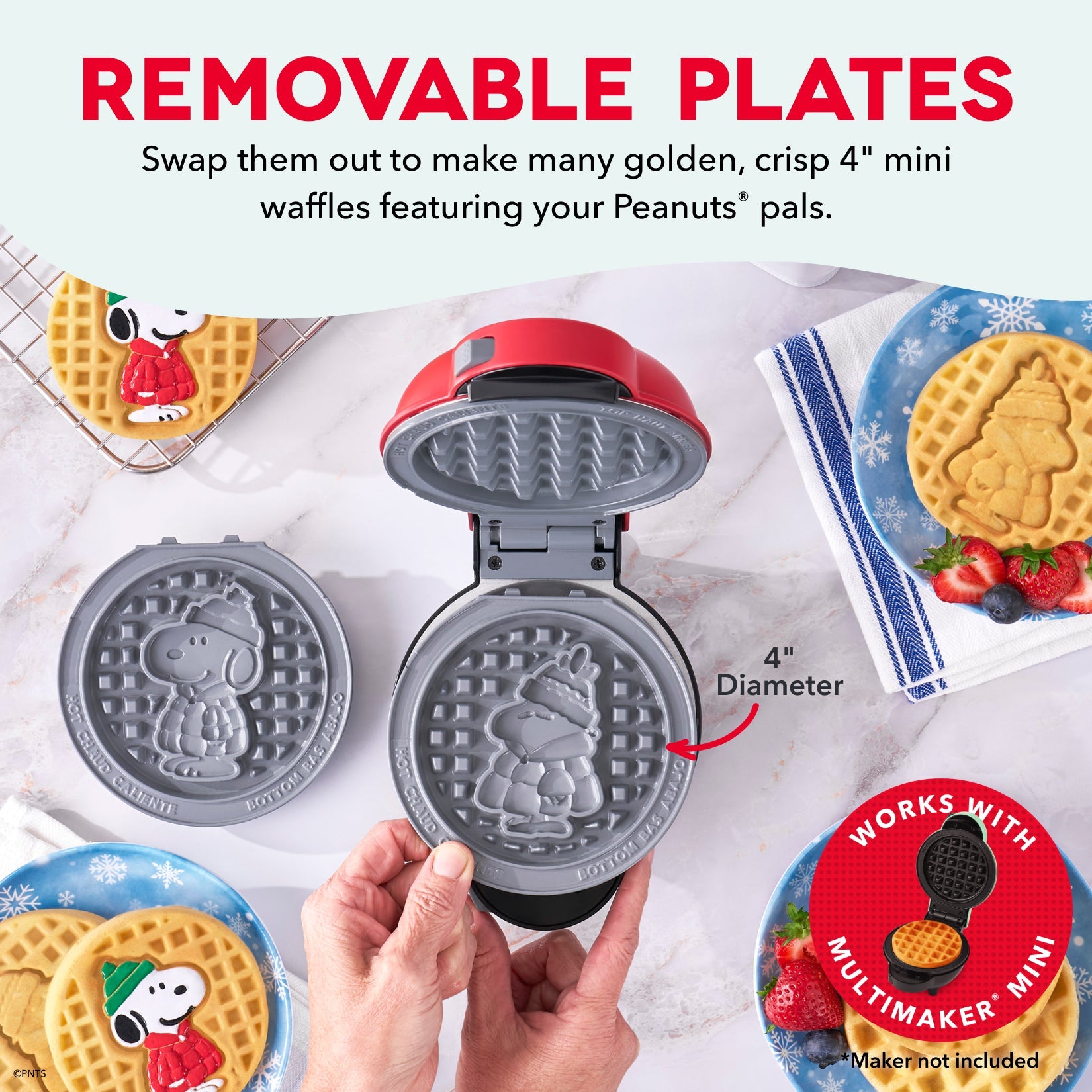 Peanuts® MultiMaker® Removable Plate Sets