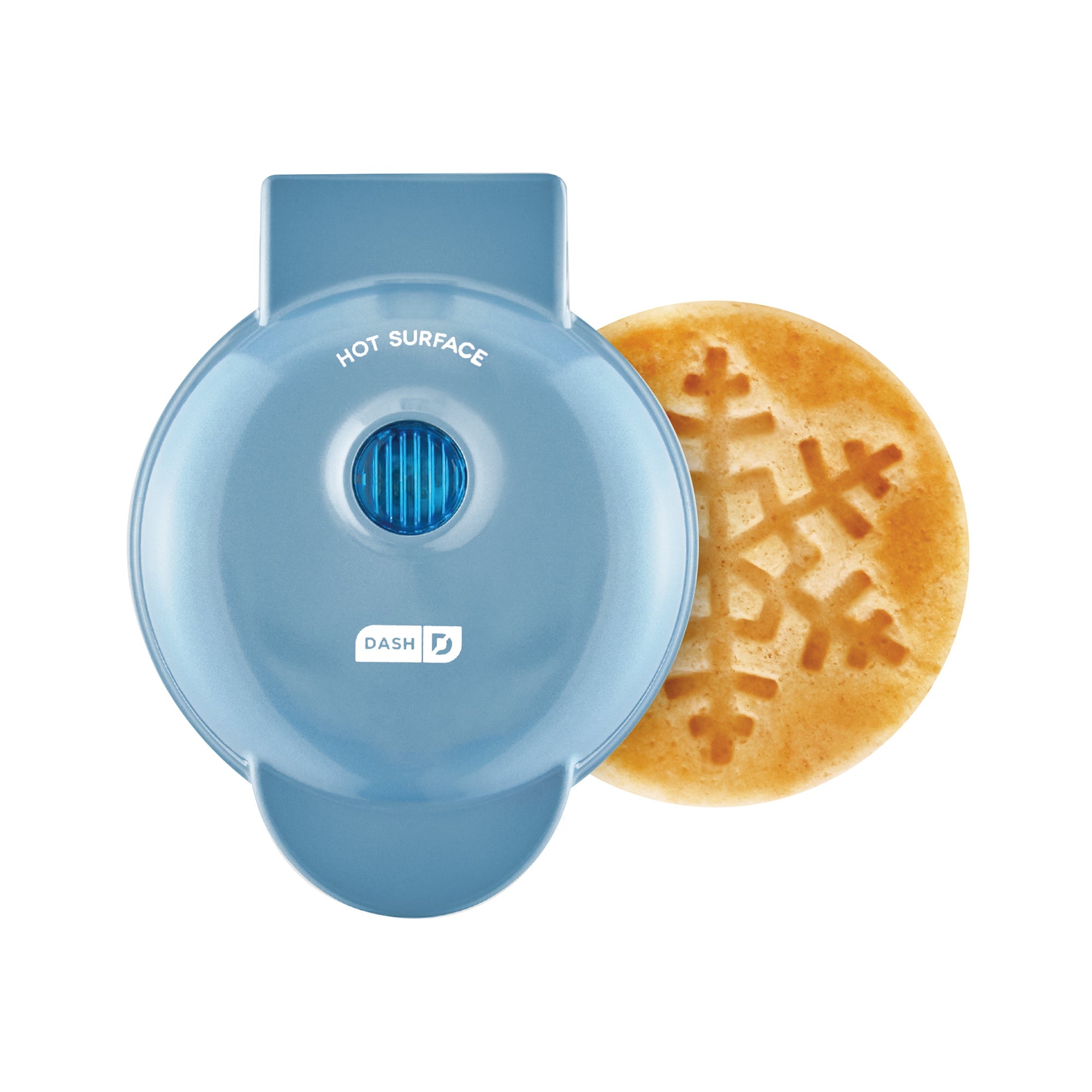 Snowflake Mini Waffle Maker - Metallic Blue