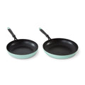 Hard Anodized 2pc Fry Pan Set - Aqua