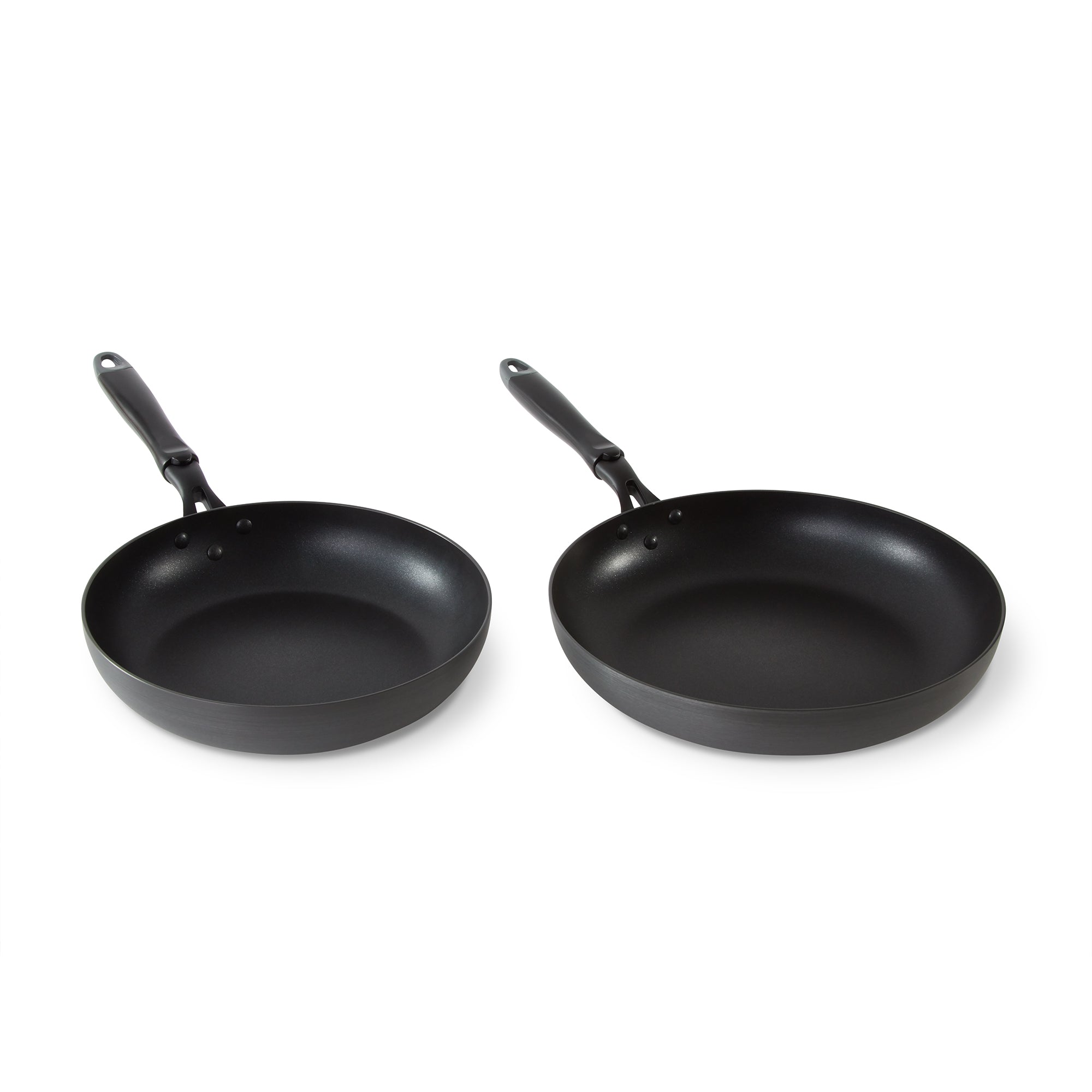 Hard Anodized 2pc Fry Pan Set - Unfinished