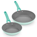 Dash Dream Green Recycled Aluminum 9.5"/11" Fry Pan Set - Aqua