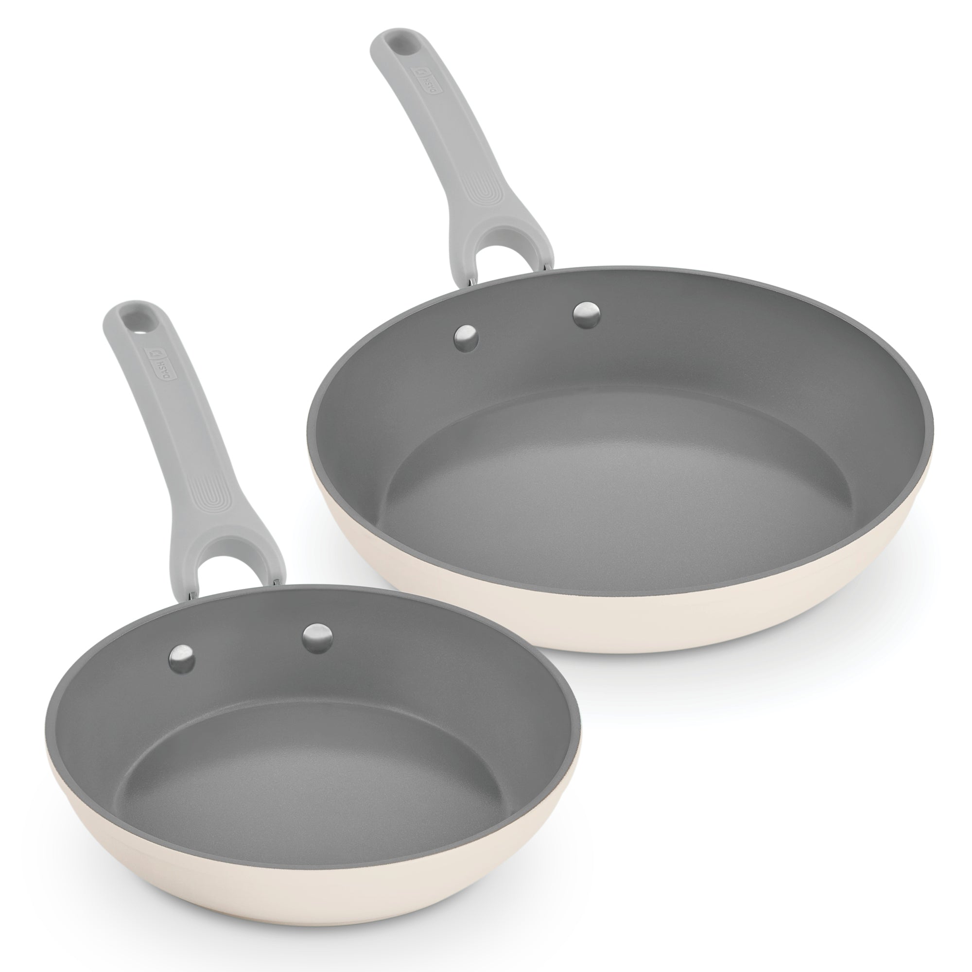 Dash Dream Green Recycled Aluminum 9.5"/11" Fry Pan Set - Cream