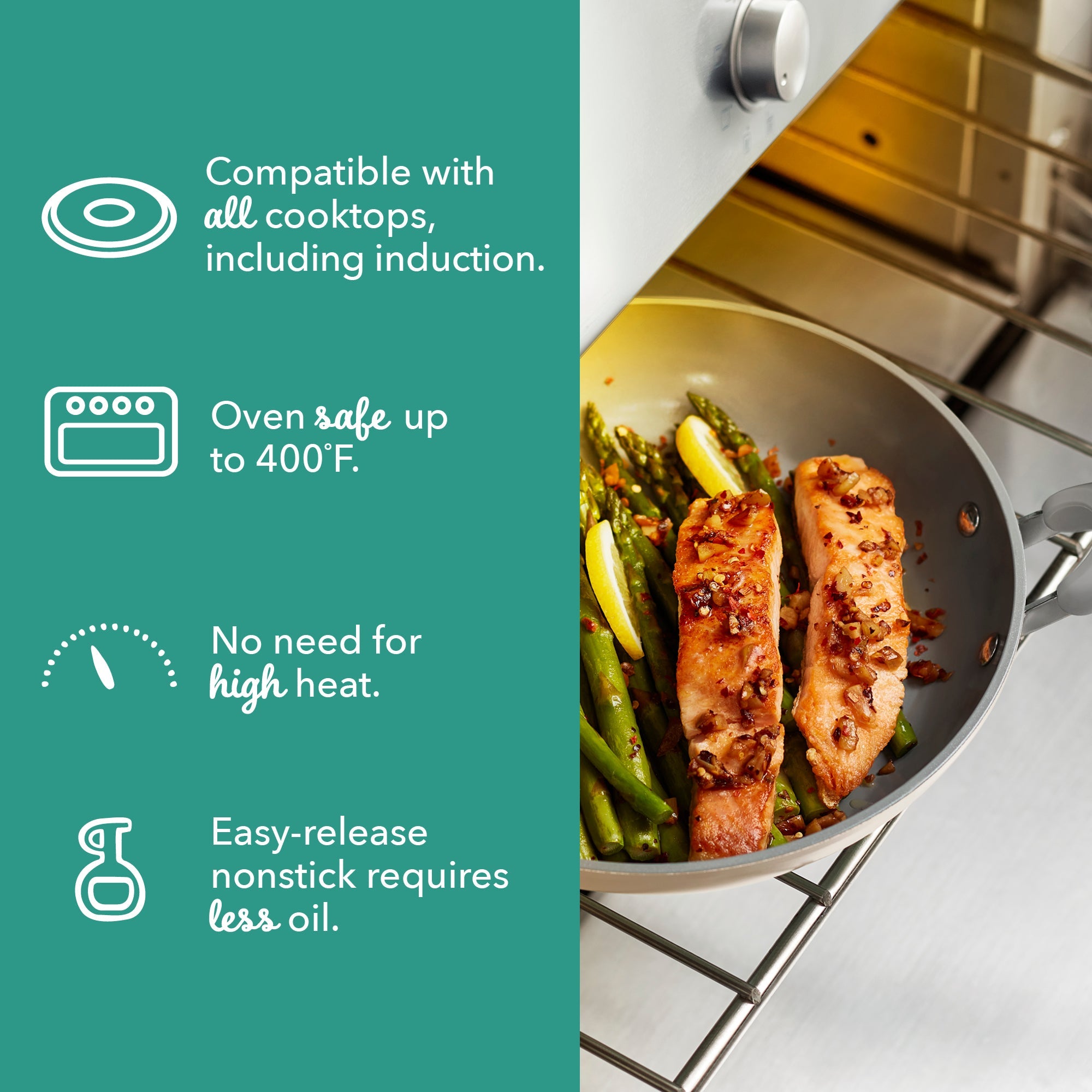Dash Dream Green Recycled Aluminum 9.5"/11" Fry Pan Set