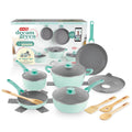 Dream Green Recycled Aluminum 15pc Cookware Set - Aqua