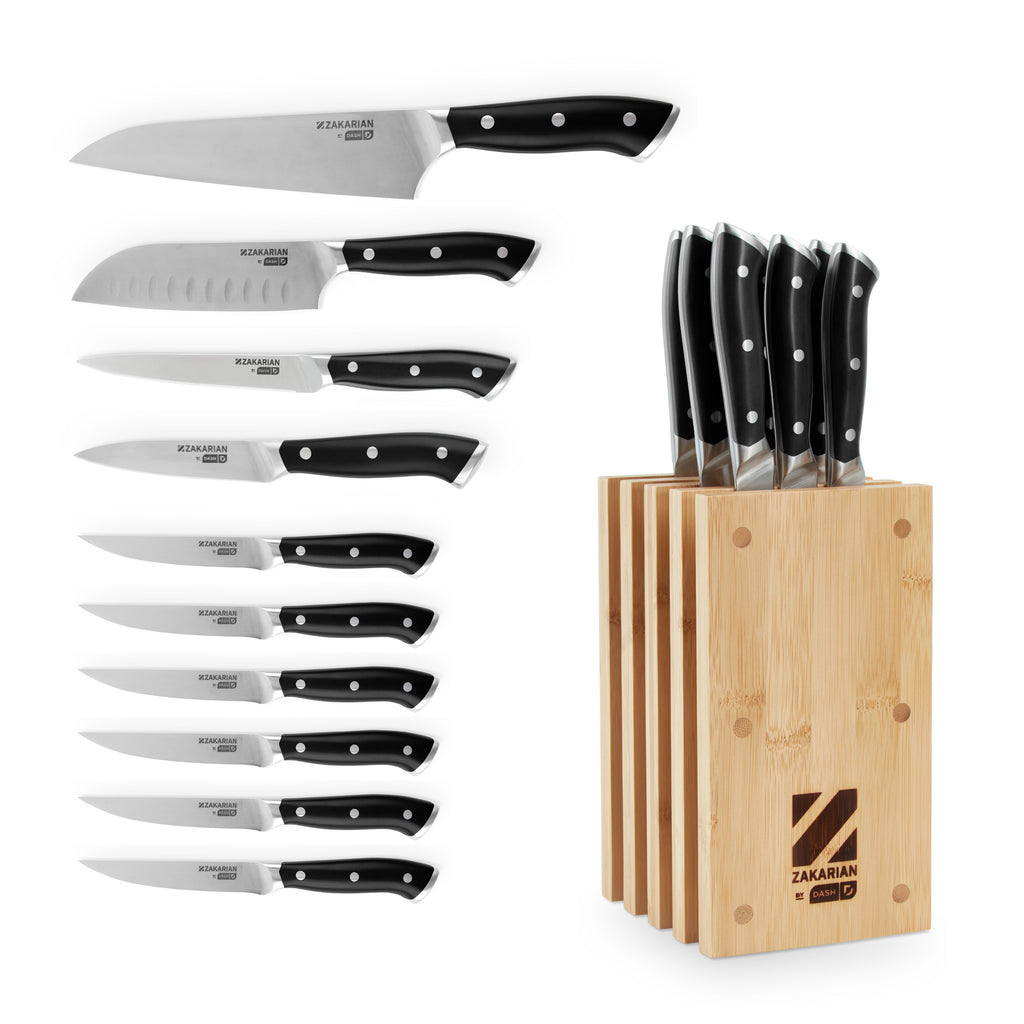 Zakarian by Dash 11 pc. Knife Block Set - Black