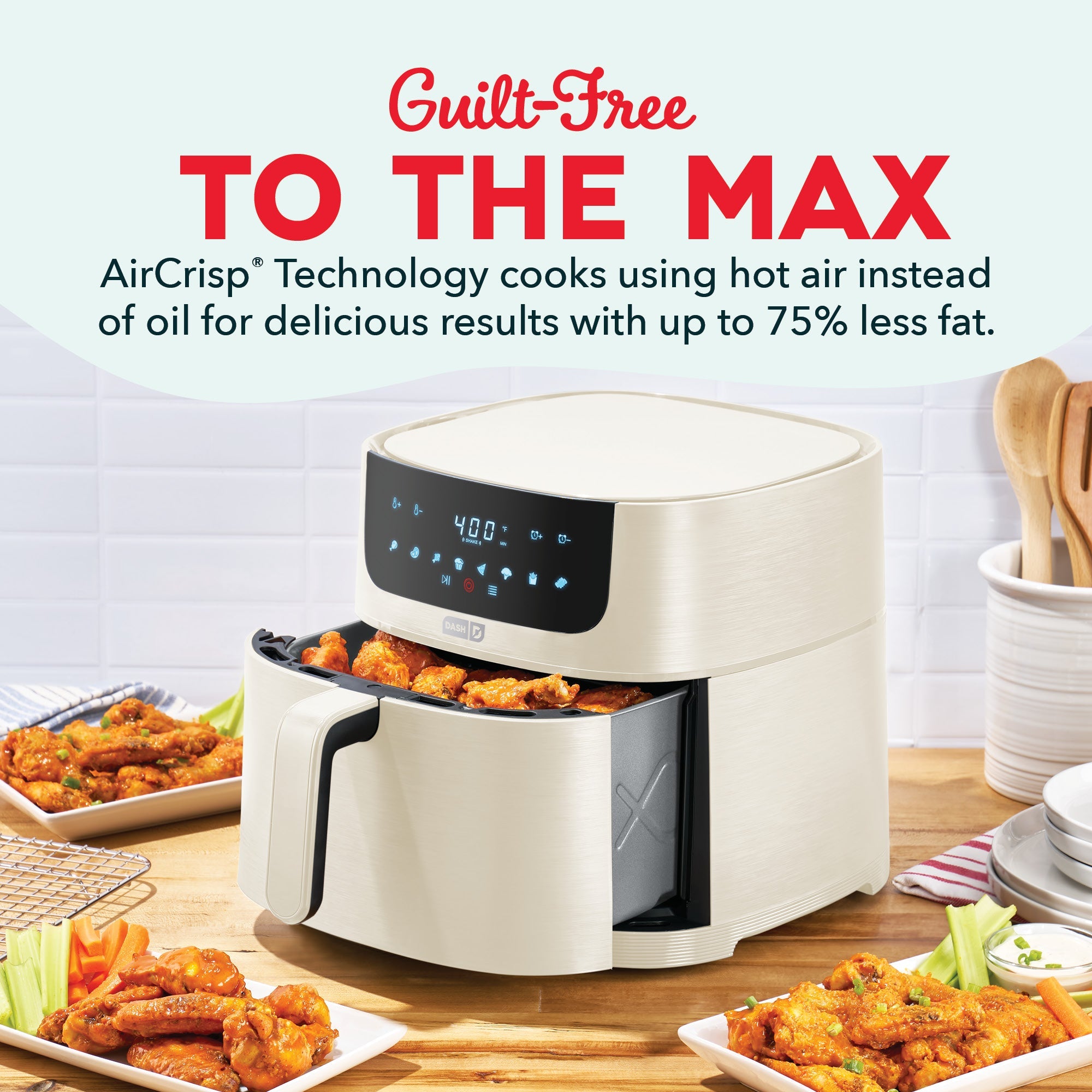 Tasti-Crisp™ 8QT Max Pro Ceramic Air Fryer