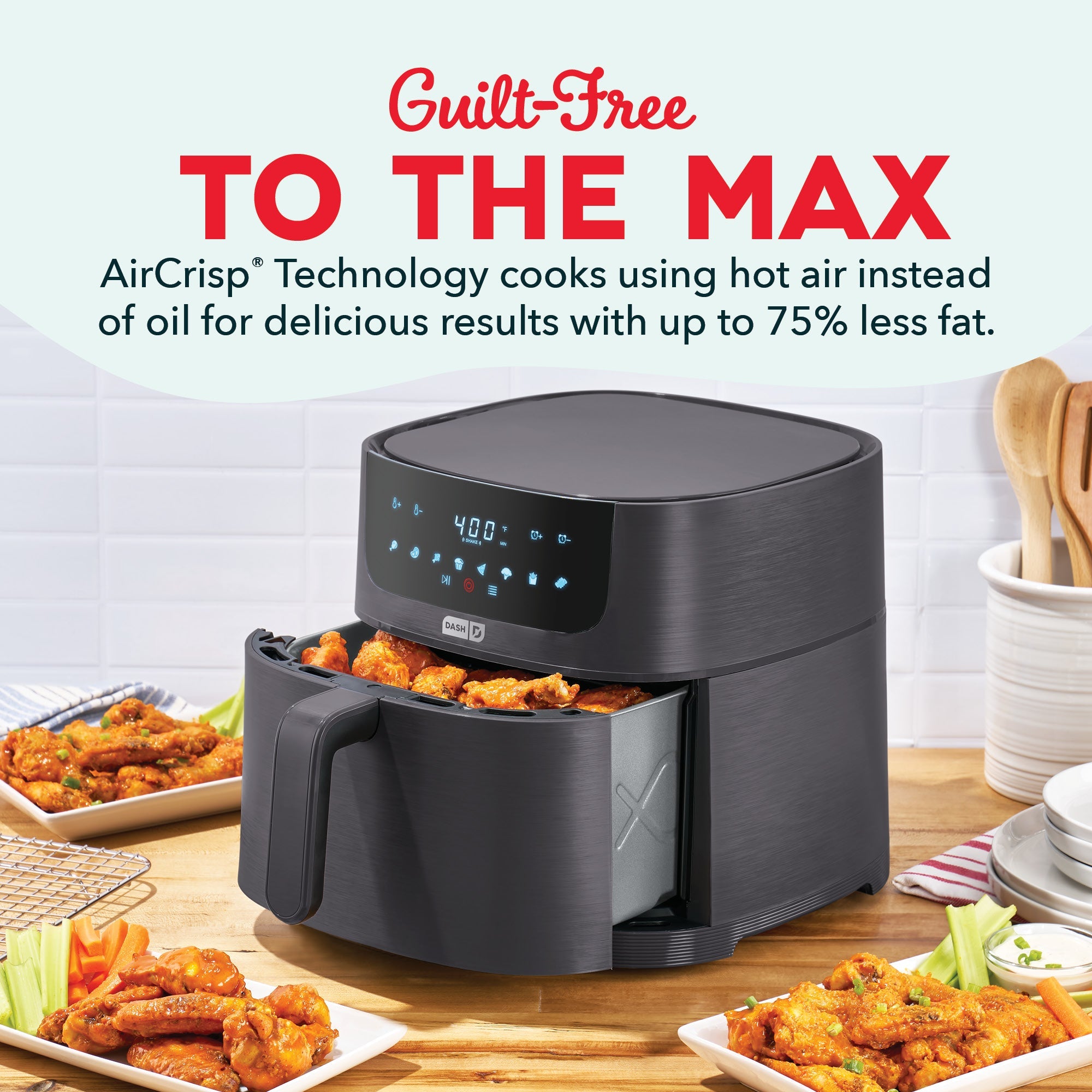 Tasti-Crisp™ 8QT Max Pro Ceramic Air Fryer