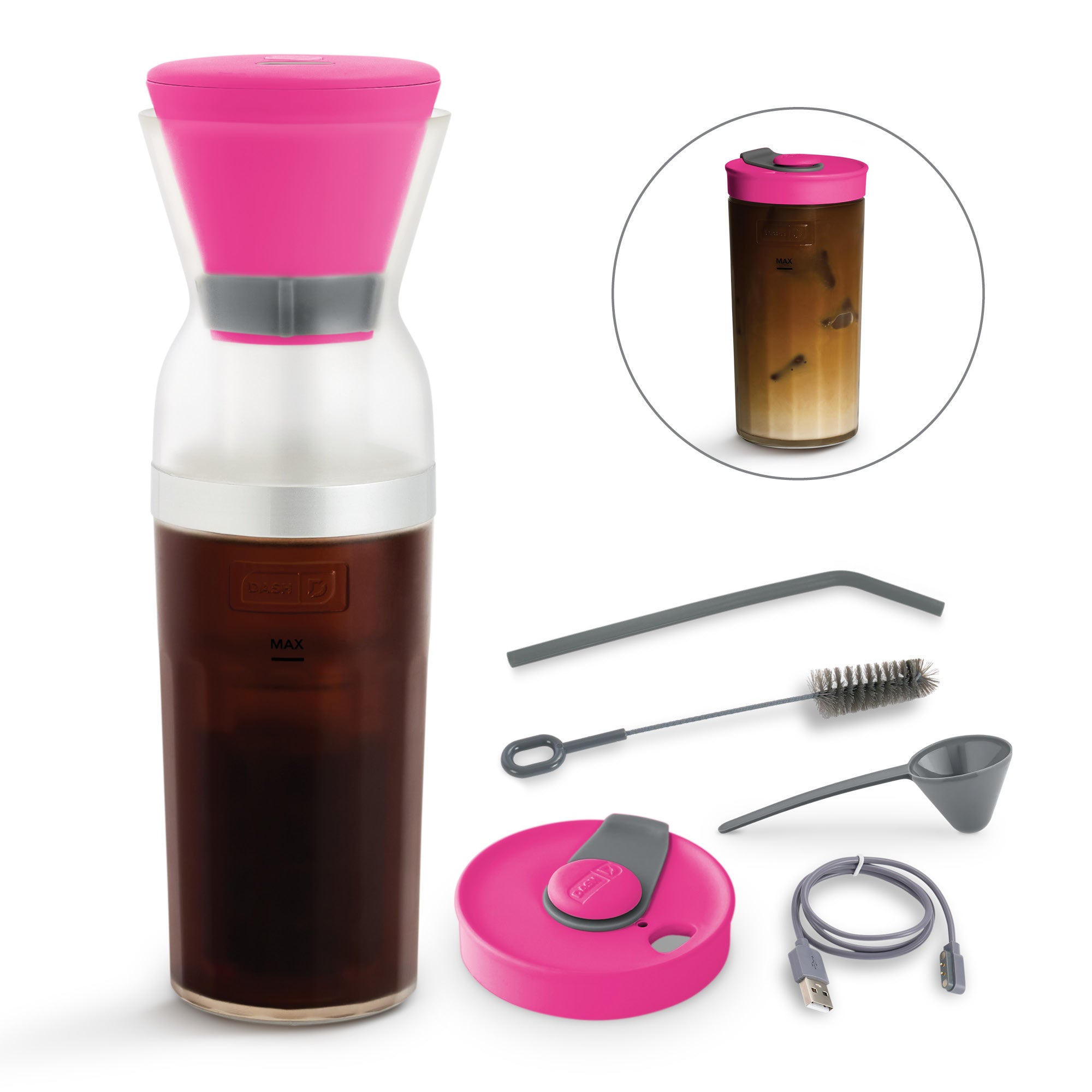 Brew2Go™ Portable Cold Brew System - Pink