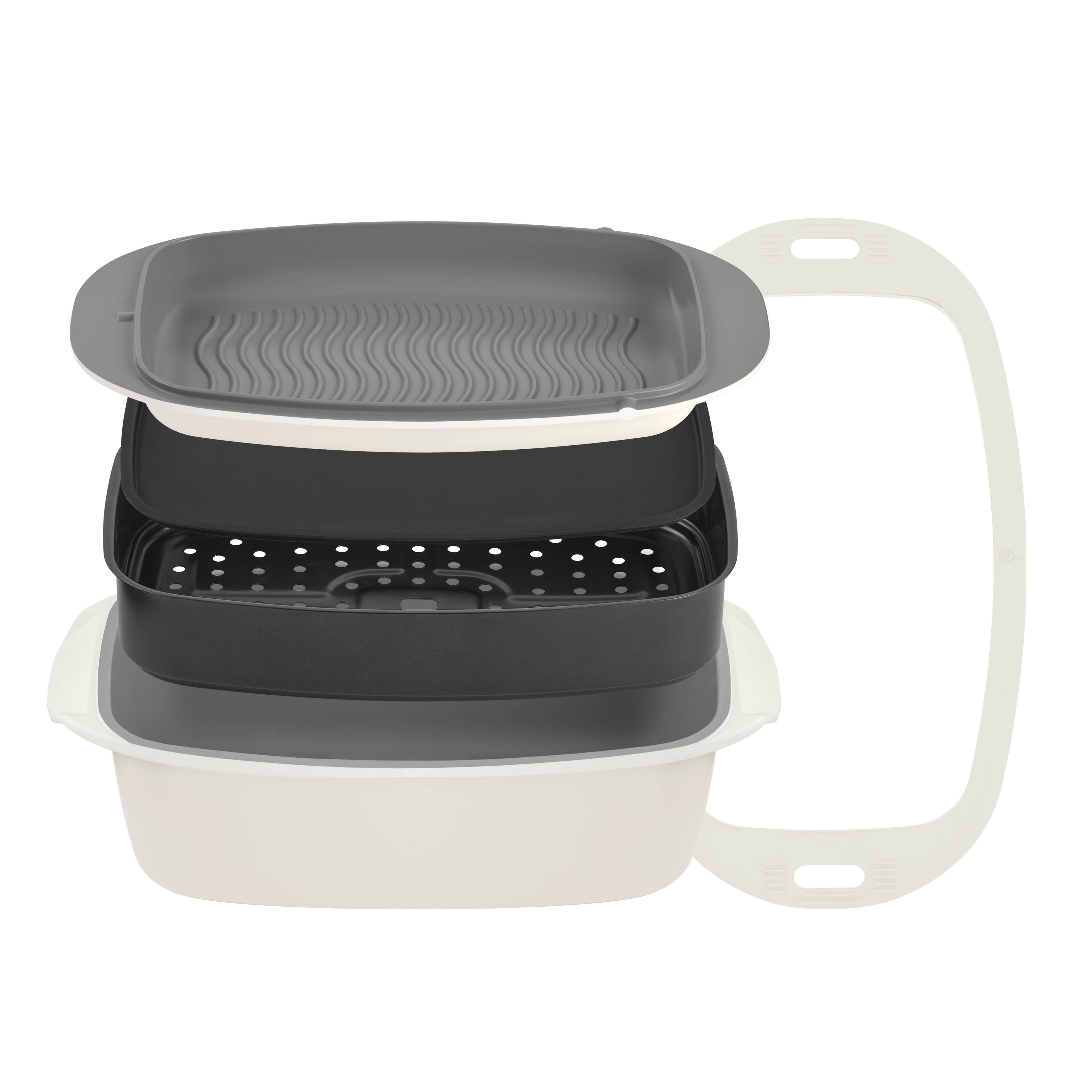 SmartStore™ Ceramic Cookware - 7-in-1 Multipurpose Cookware + Steamer, Cream