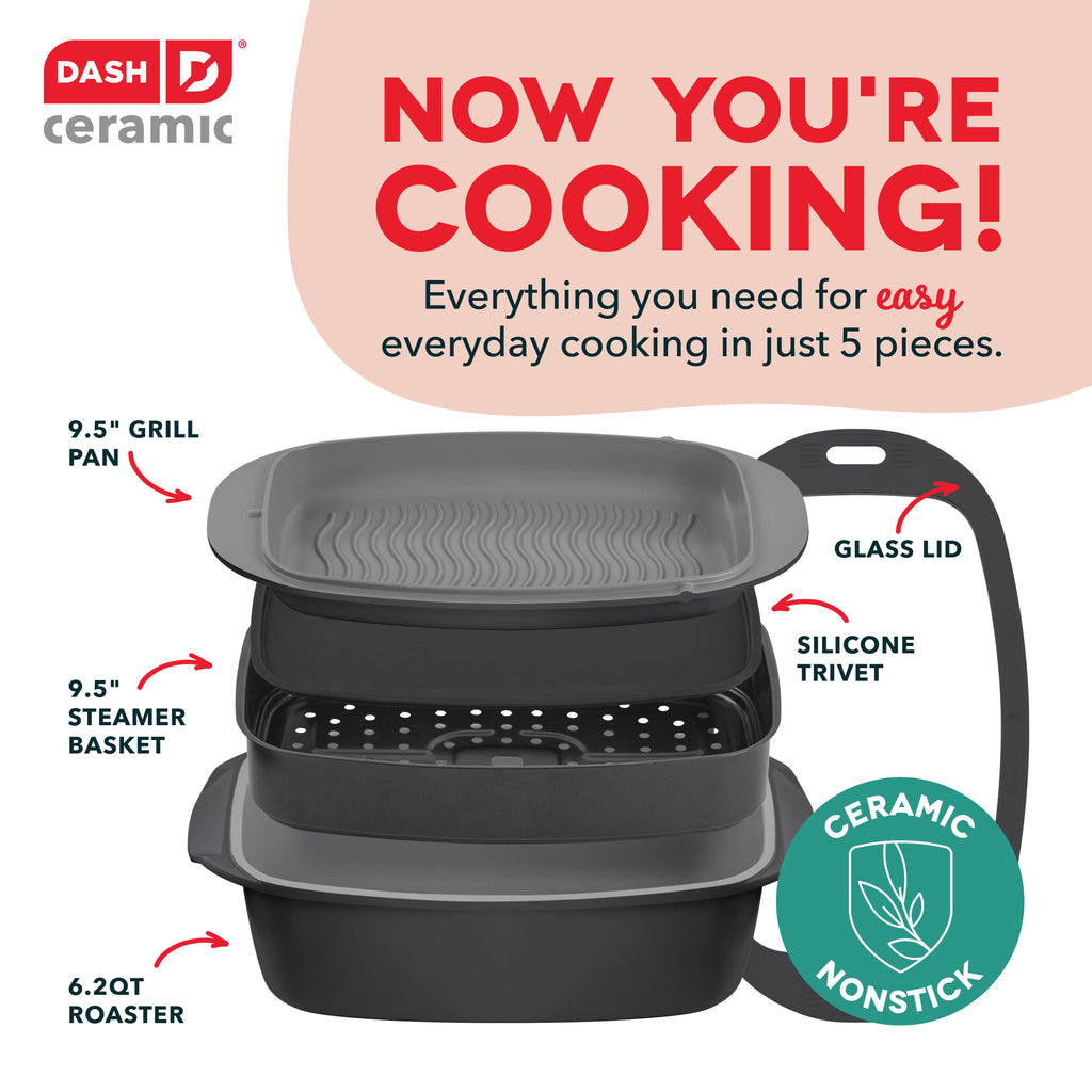 SmartStore™ 7-in-1 Multipurpose Cookware + Steamer Set