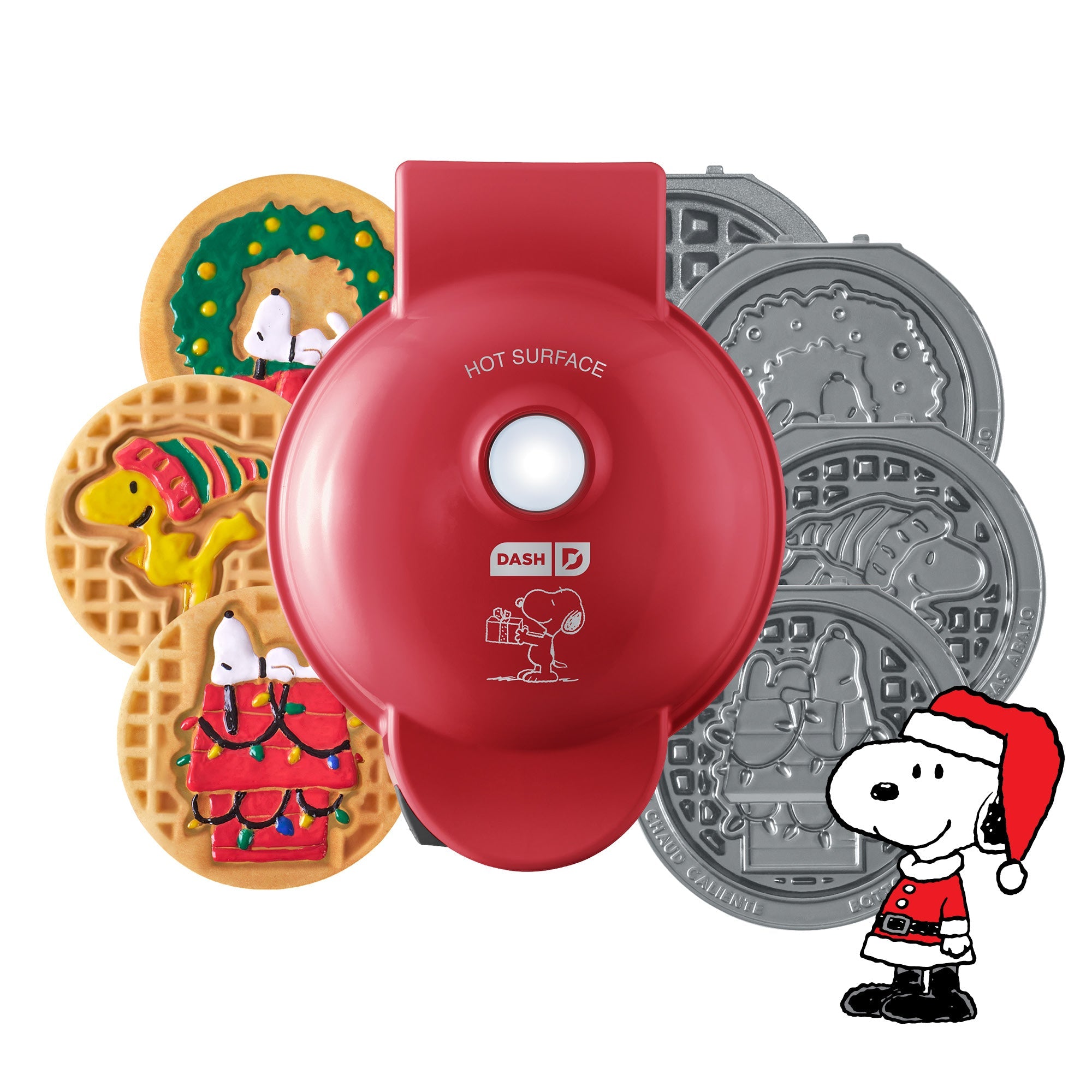 Peanuts® MultiMaker® Mini System with Removable Plates - Peanuts® Holiday Maker + 4 Plates