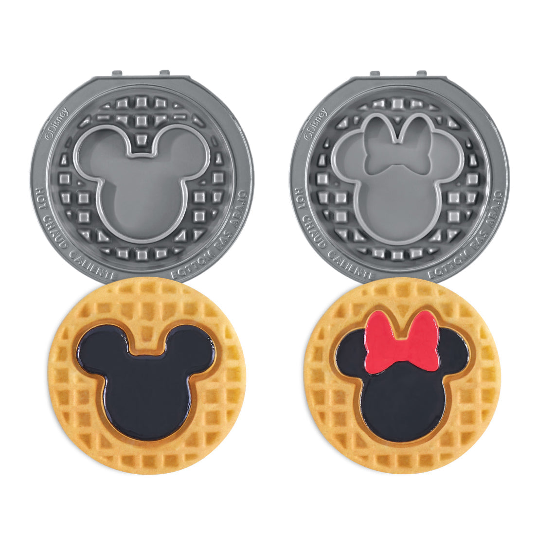 MultiMaker® Mini System: Removable Plate Sets - Mickey & Minnie Heads
