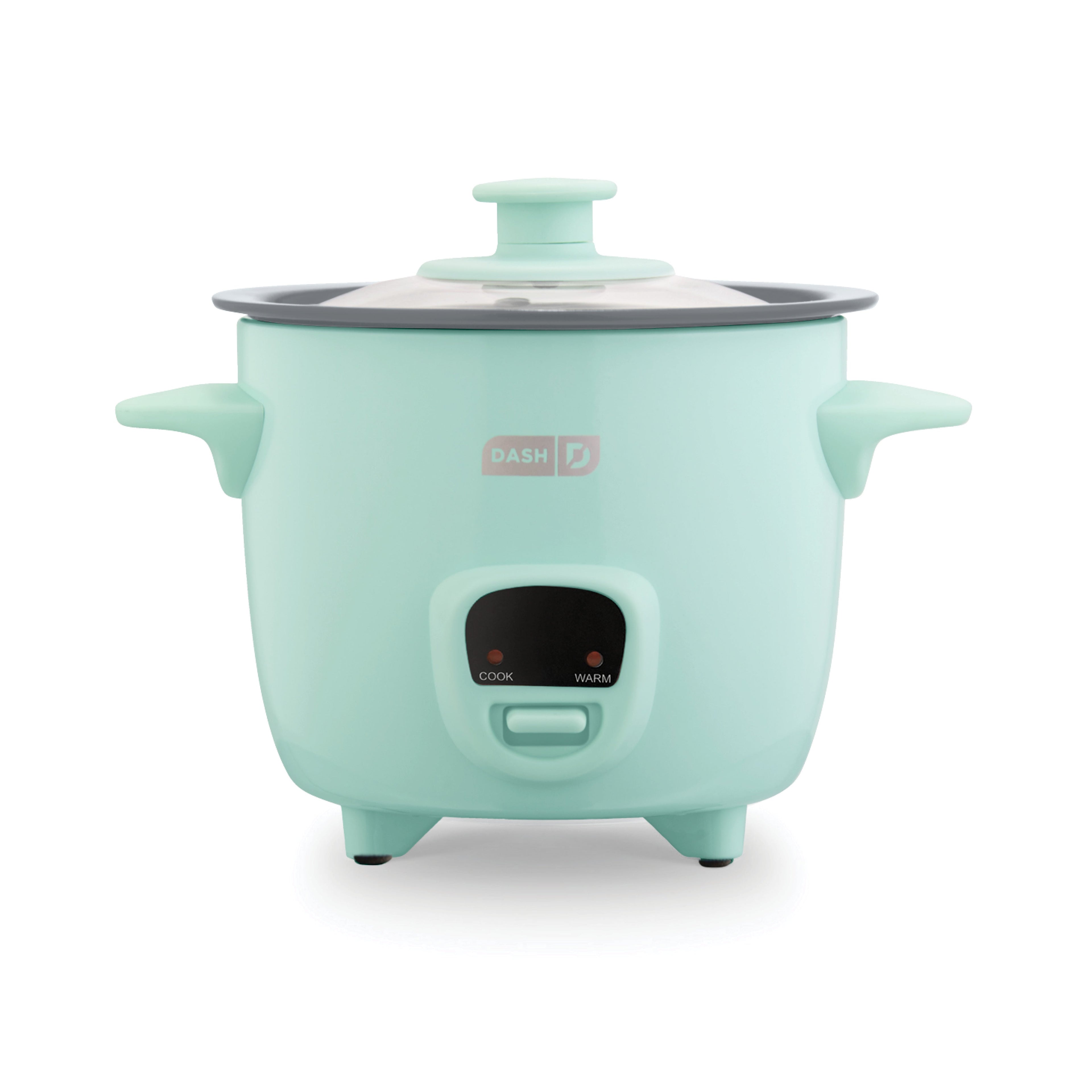 Mini Rice Cooker with Keep Warm - Aqua