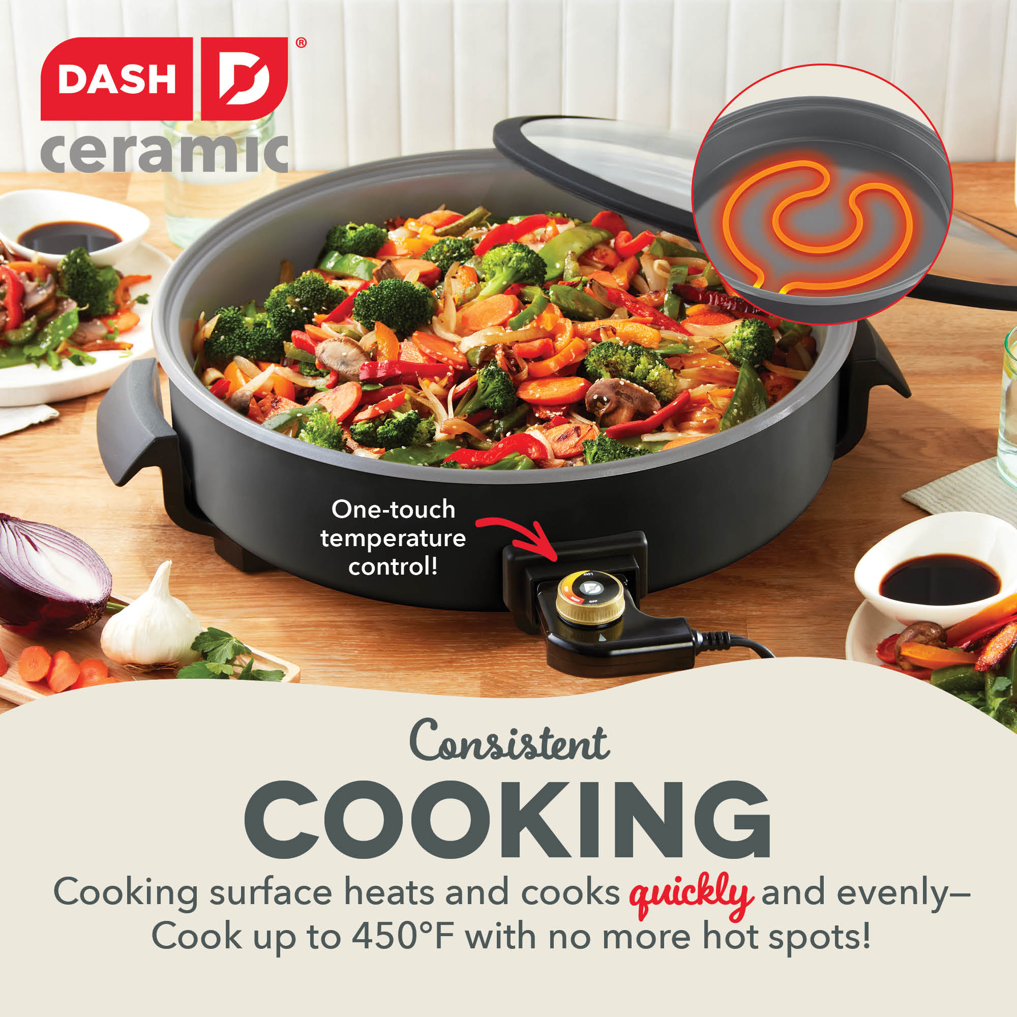 Ceramic Nonstick Family Size Skillet