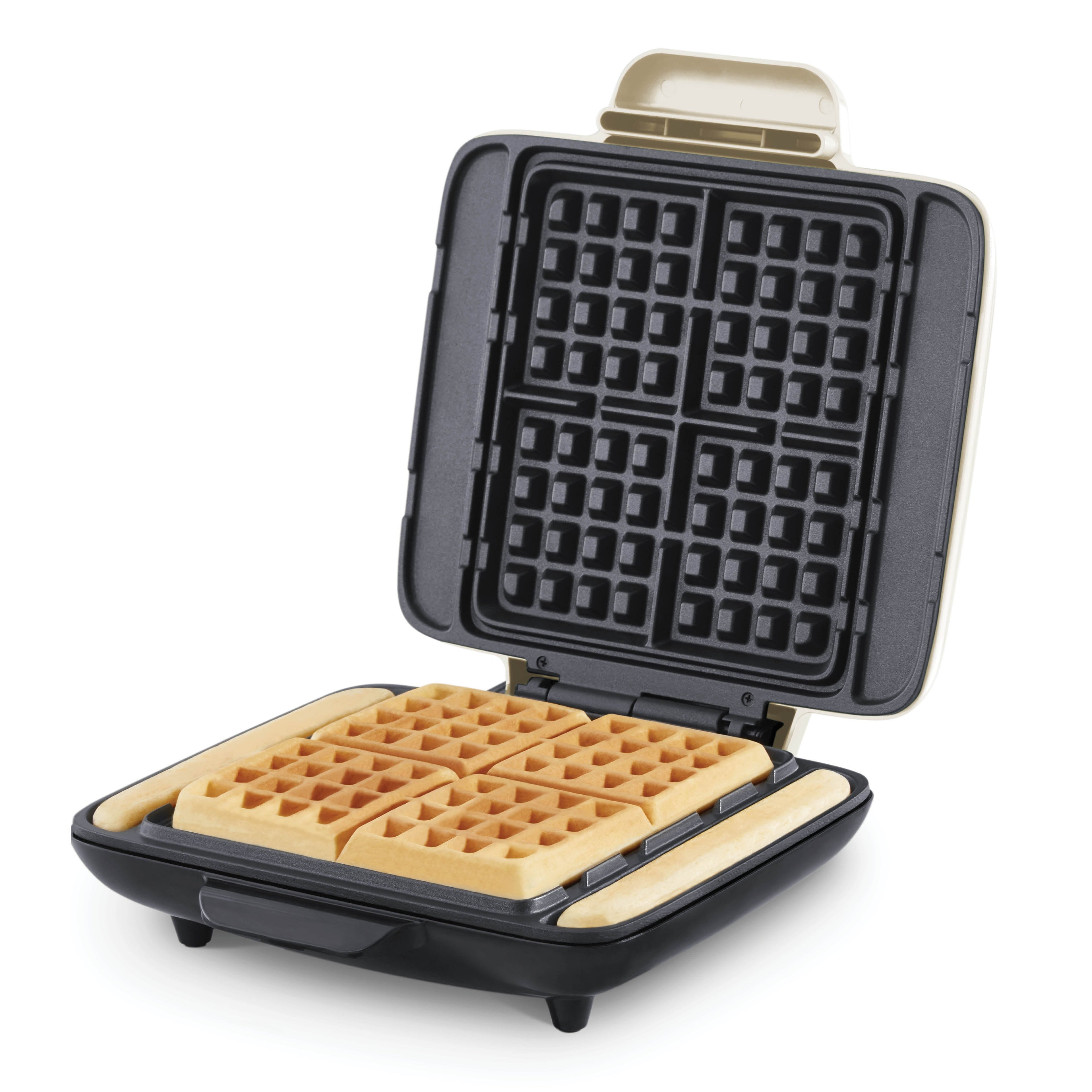 No-Drip Waffle Maker - Cream