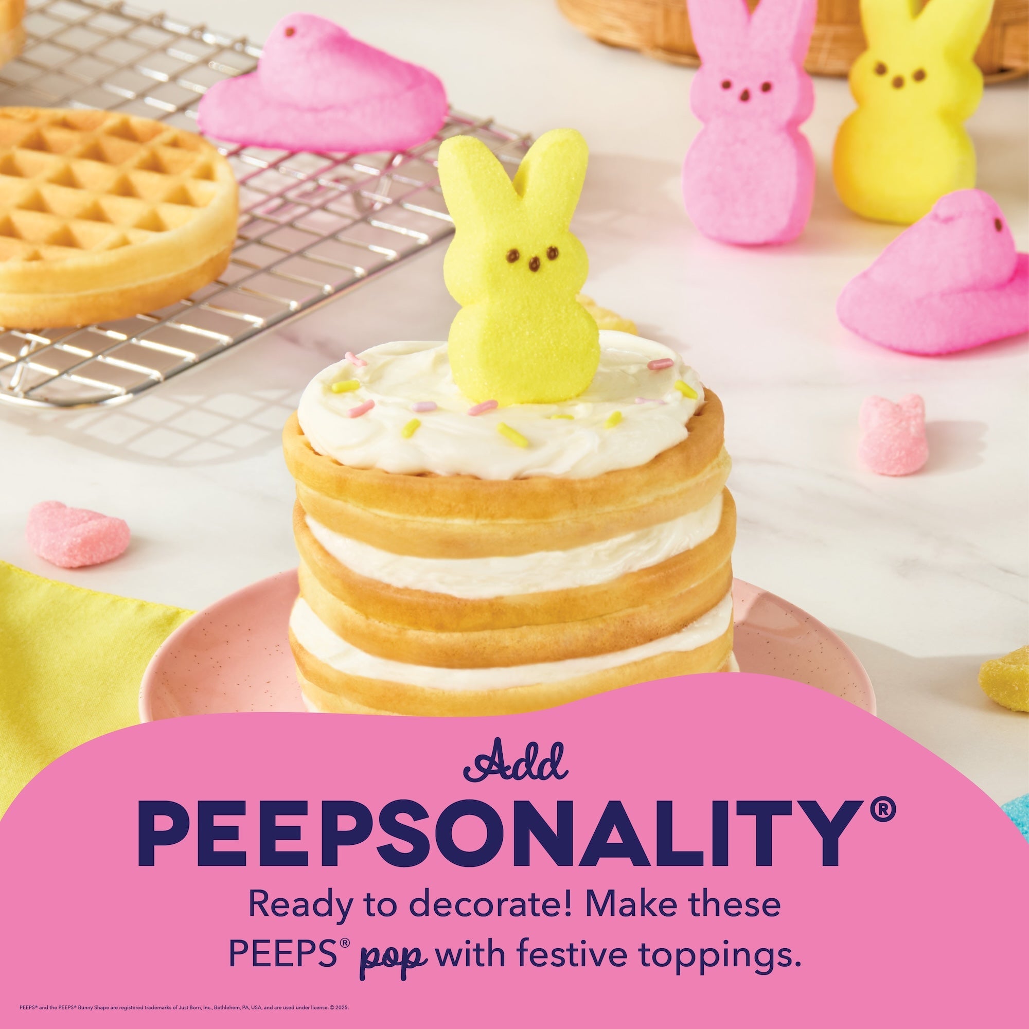 PEEPS® x Dash Mini Waffle Makers