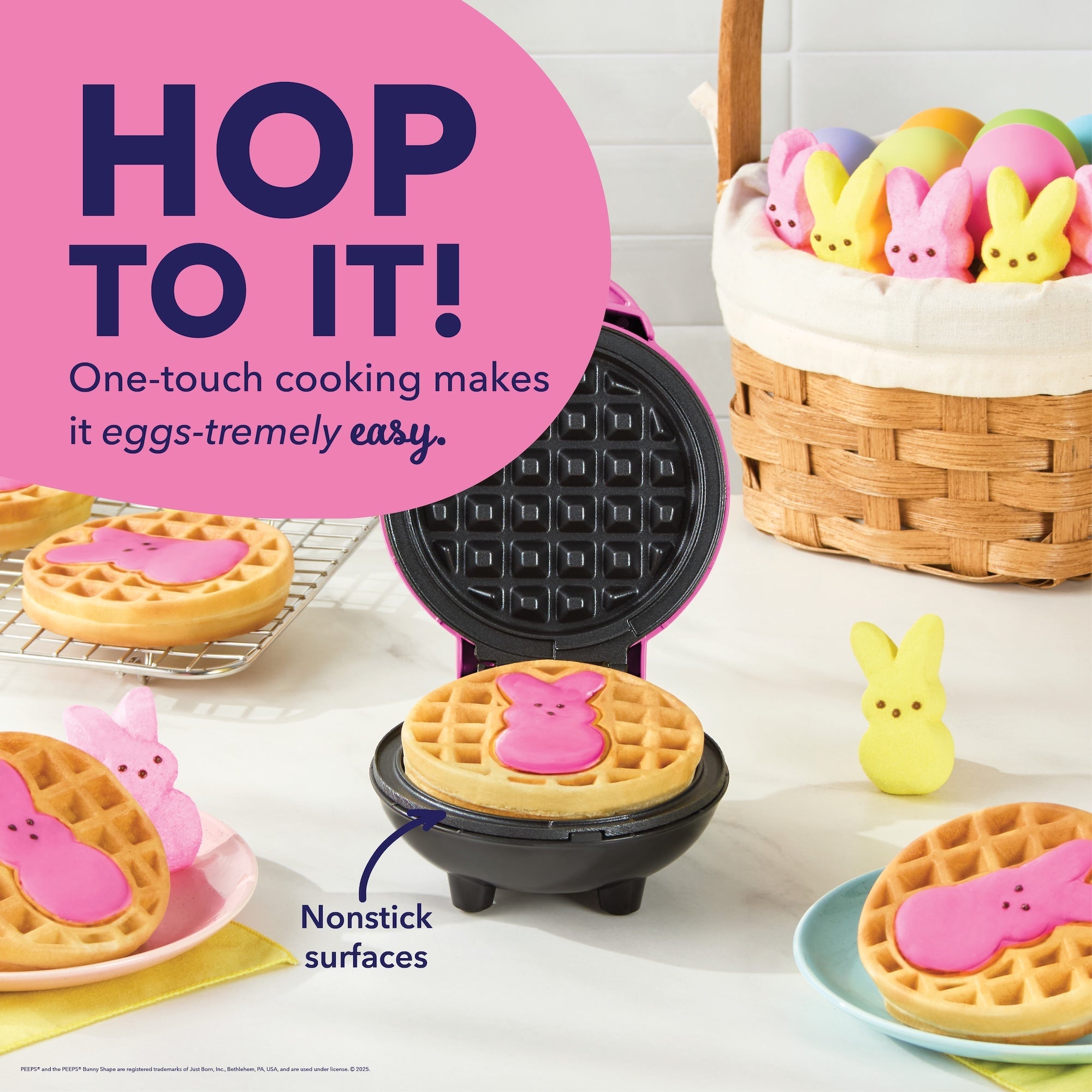 PEEPS® x Dash Mini Waffle Makers