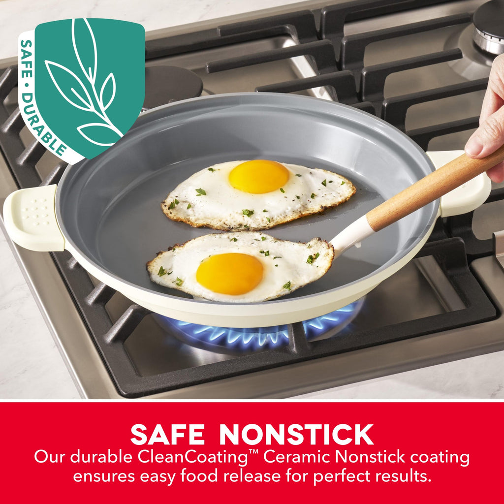Stacks Ceramic Cookware Set with Electric Burner