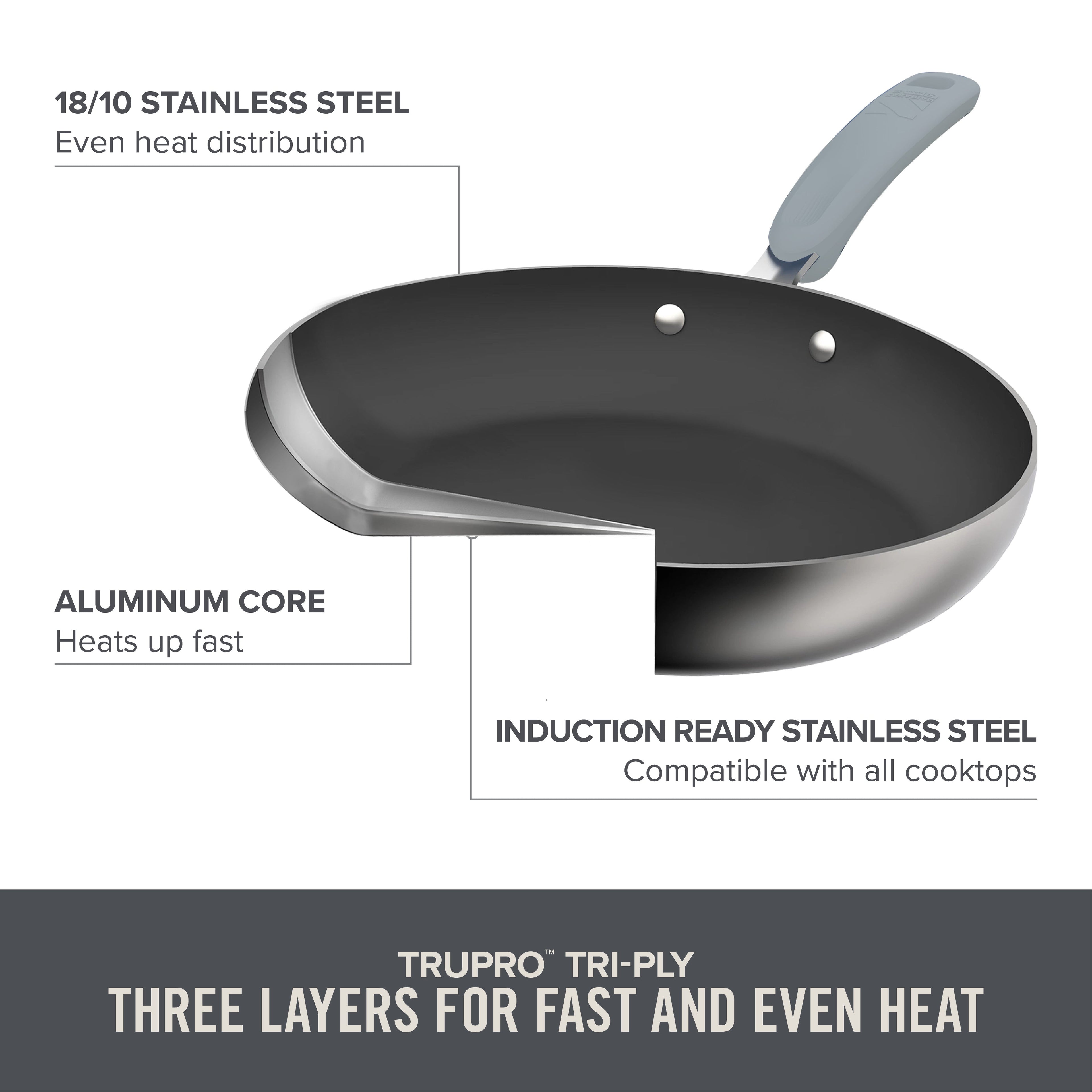 Zakarian by Dash Trupro 10PC Stainless Steel Cookware Set