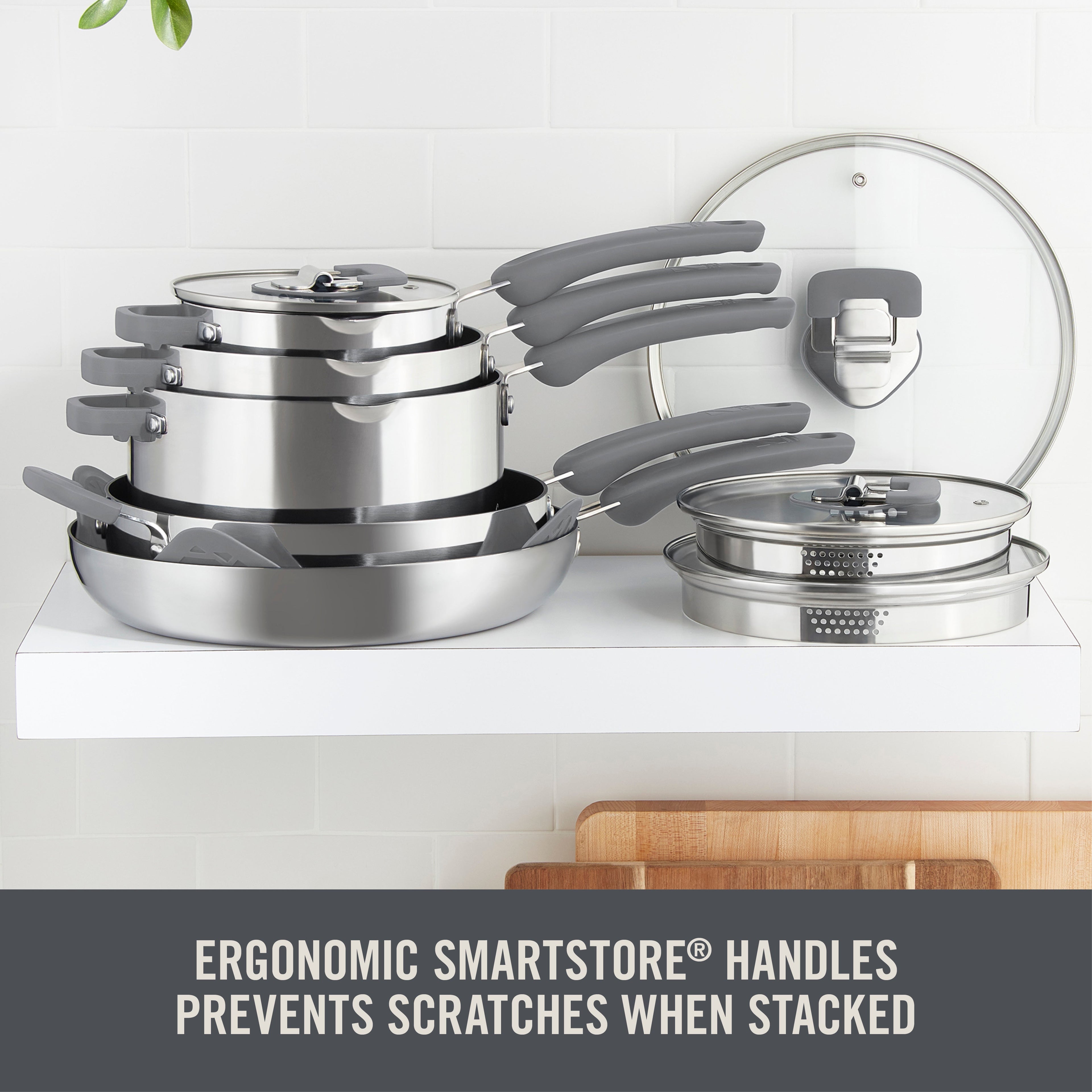 Zakarian by Dash Trupro 10PC Stainless Steel Cookware Set