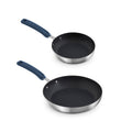 TruPro Stainless Steel Fry Pan Set - 8" 10" - Zakarian Blue