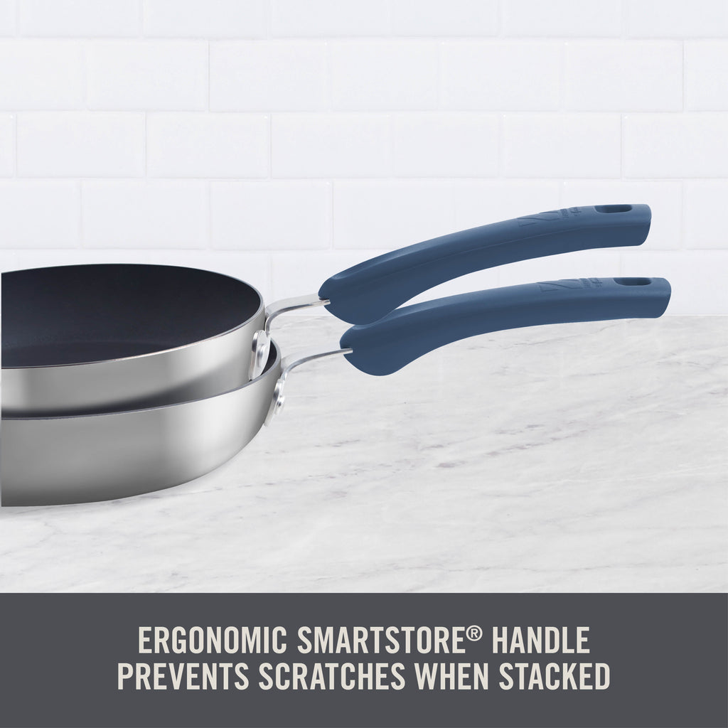 TruPro Stainless Steel Fry Pan Set - 8" 10"