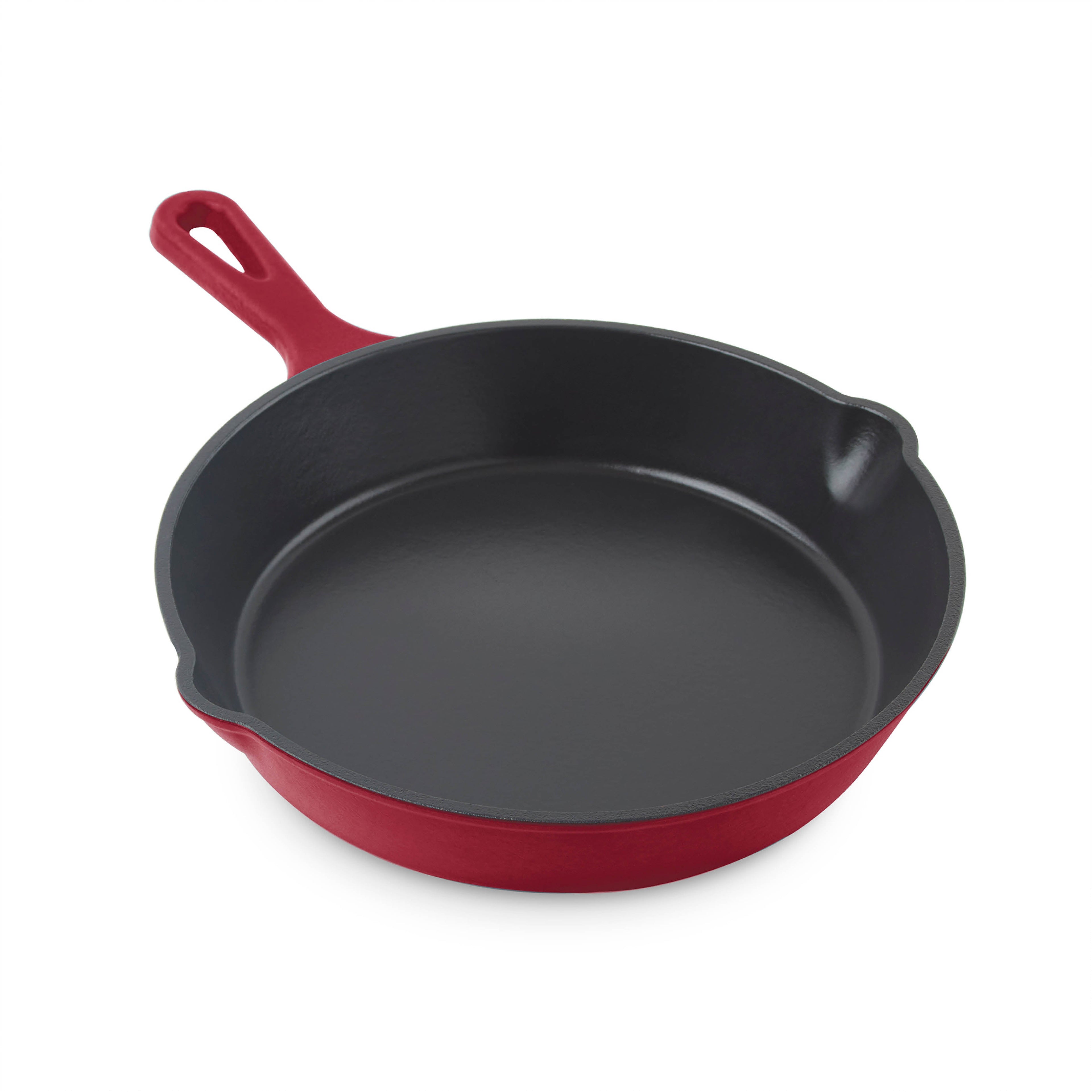 9.5" Nonstick Cast Iron Skillet - Cranberry