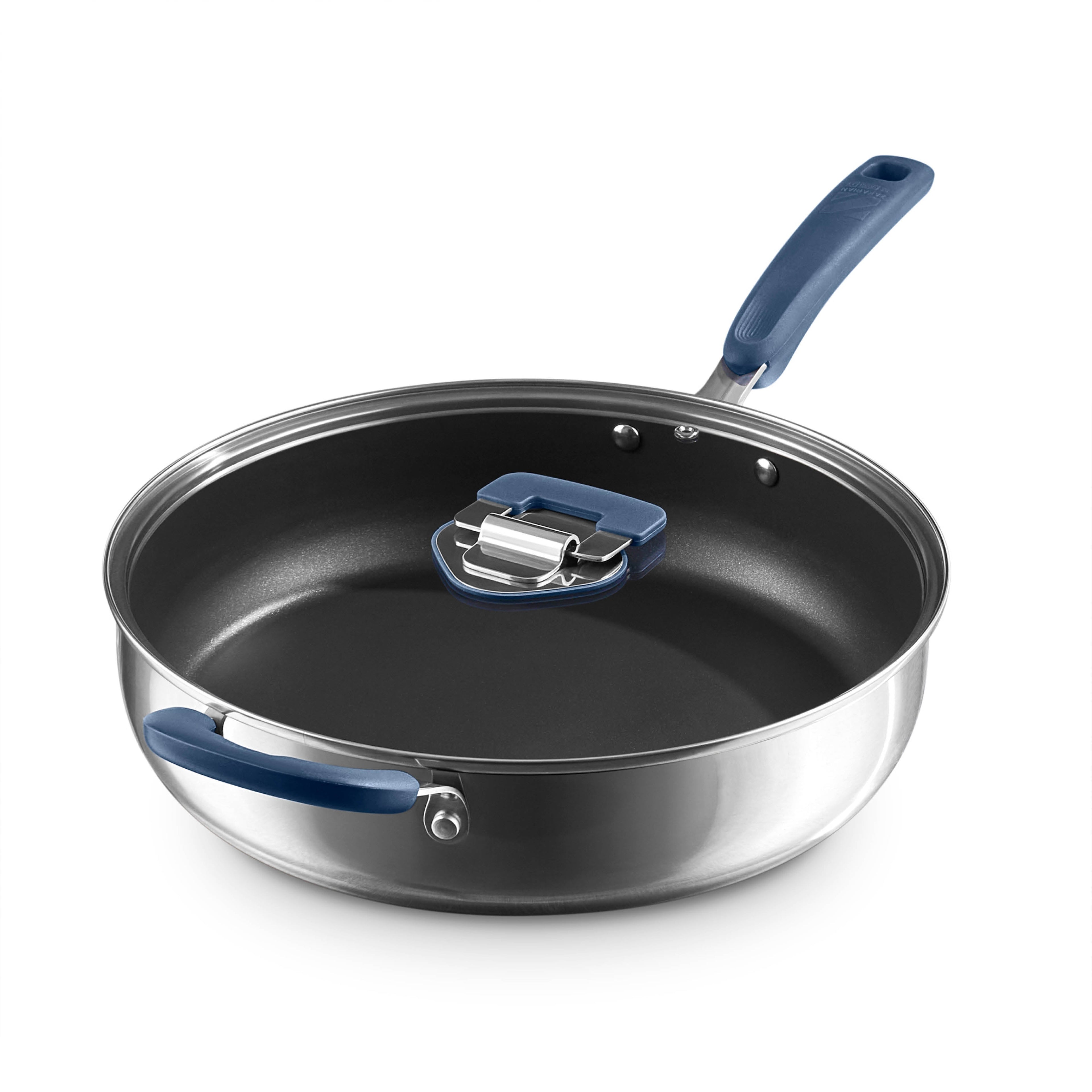 Zakarian by Dash 5qt TruPro Stainless Steel Saute Pan with Lid - Zakarian Blue