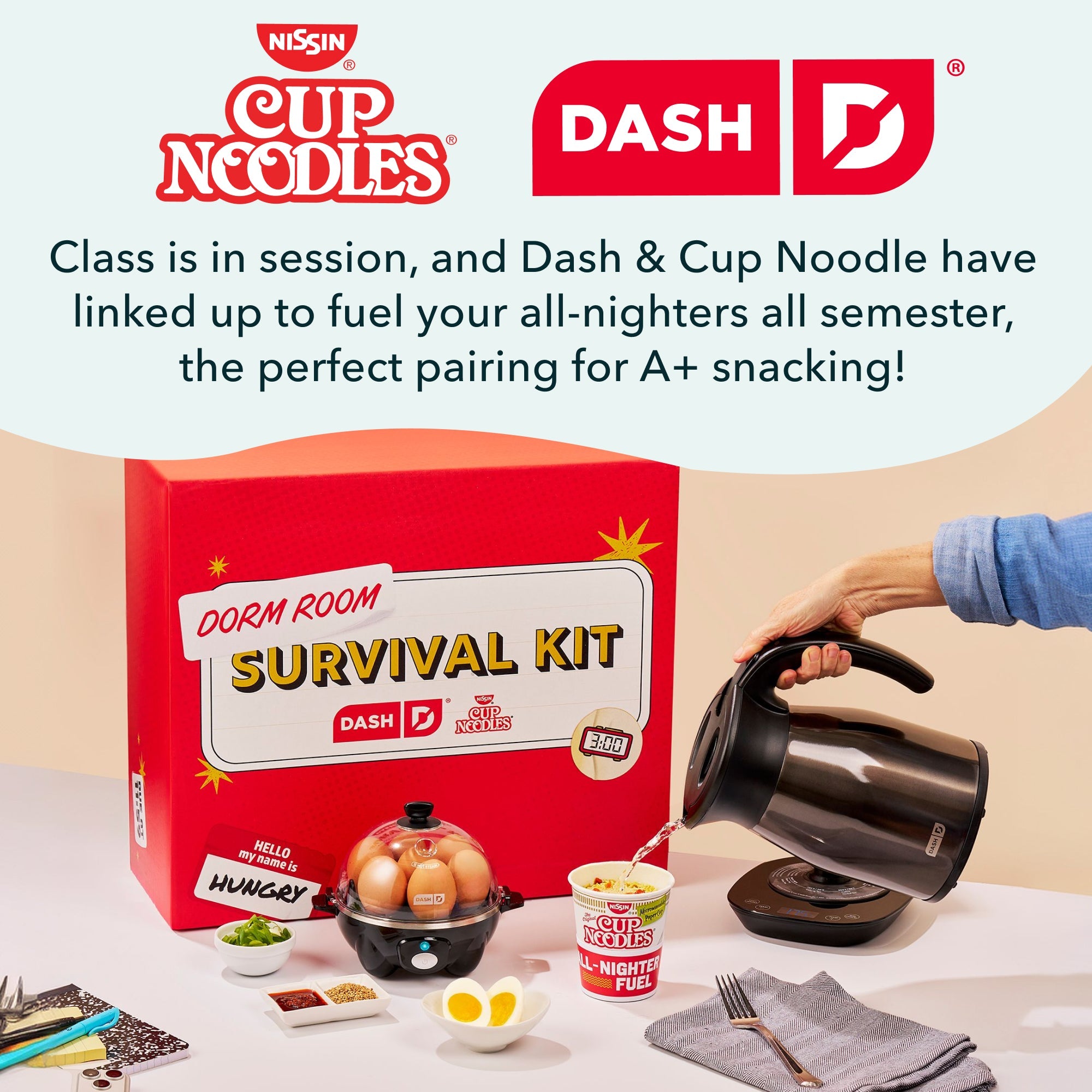 Cup Noodles x Dash Dorm Survival Kit