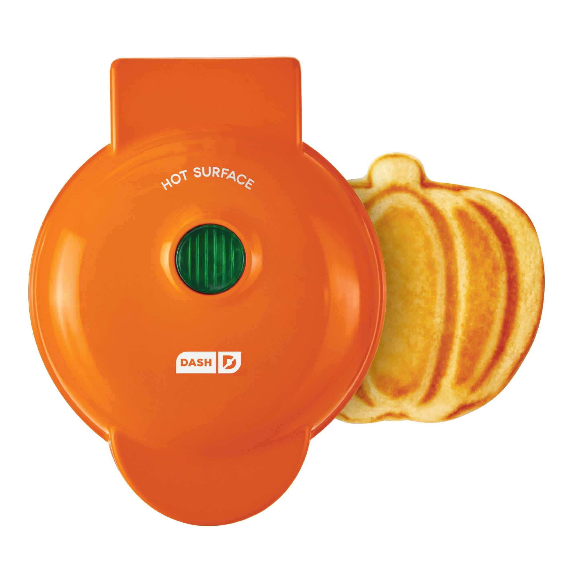 Pumpkin Mini Waffle Maker - Single, Orange