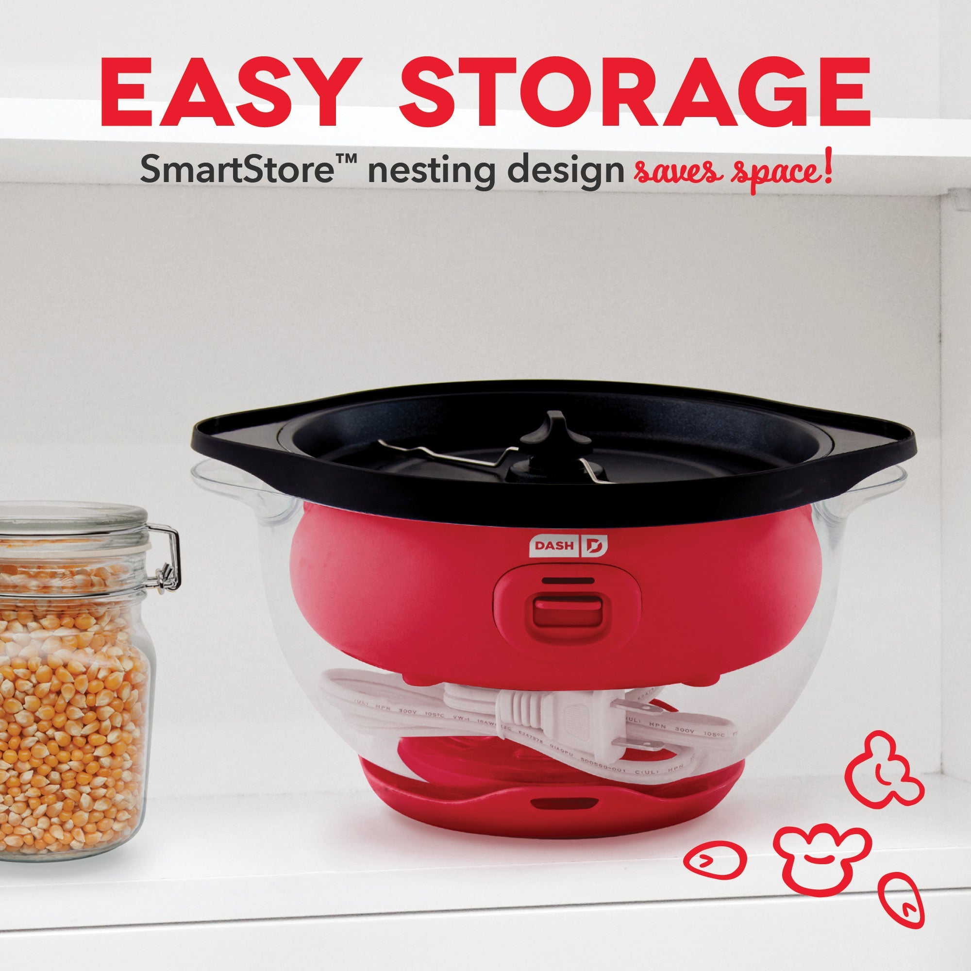 SmartStore® Stirring Popcorn Maker, 3Qt