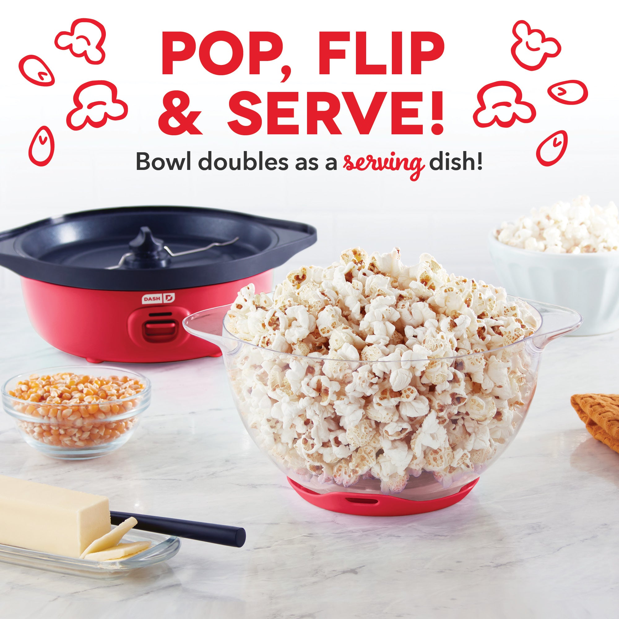SmartStore® Stirring Popcorn Maker, 3Qt