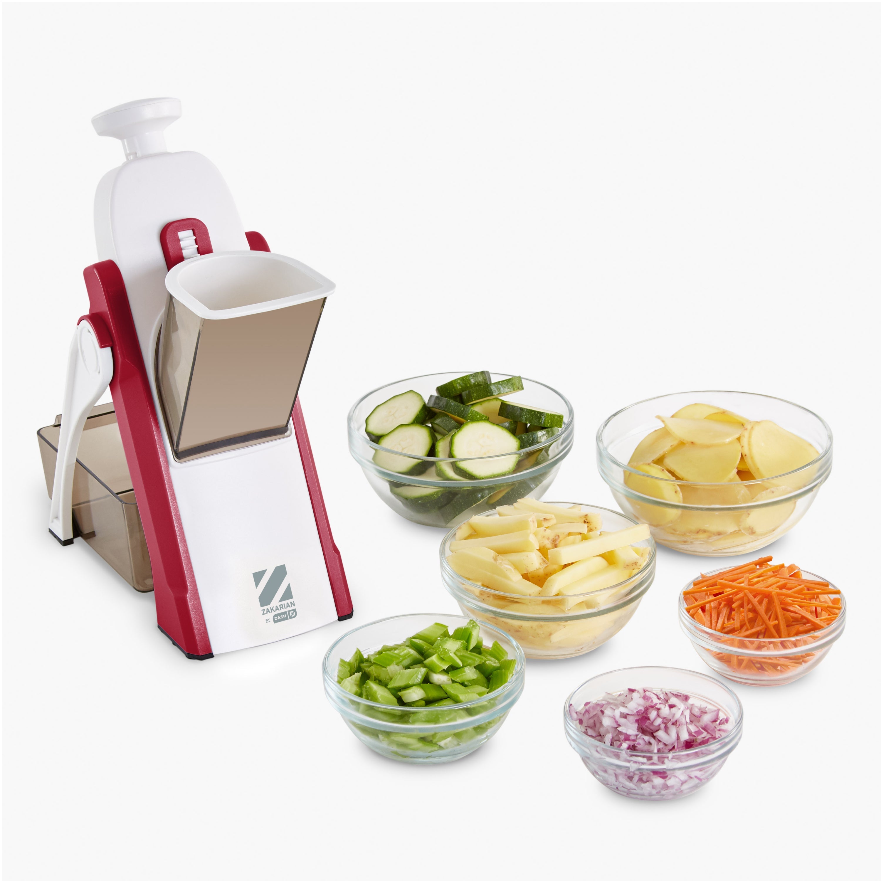 Zakarian by Dash Safe Slice® Mandoline - Cranberry