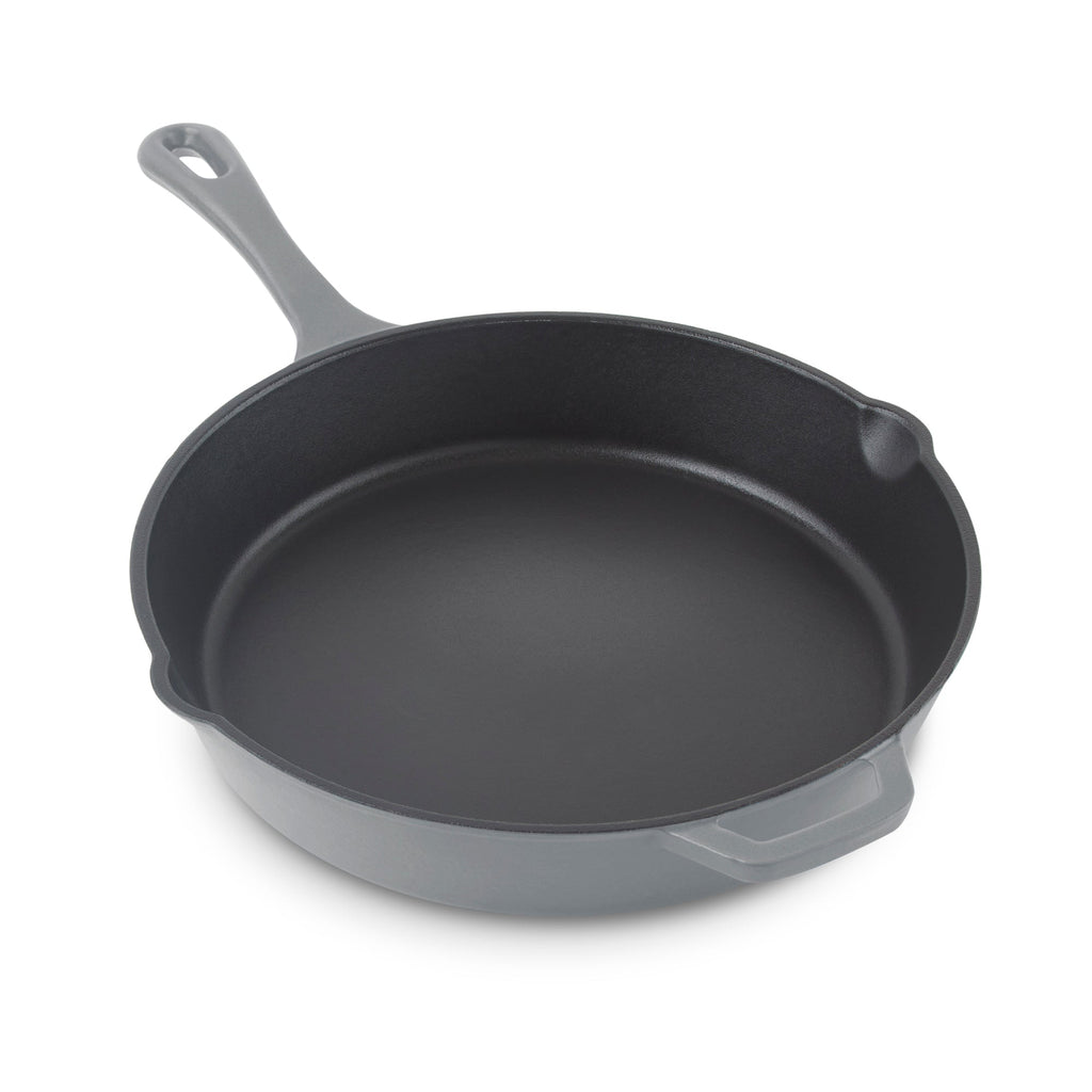 11” Nonstick Cast Iron Skillet - Cool Grey